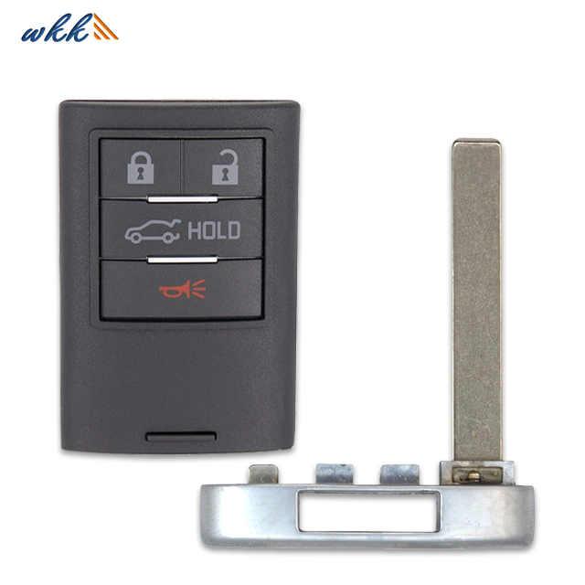 2013-2014 Cadillac ATS için 3 + 1 Düğme NBG009768T Akıllı Araba Anahtarı
